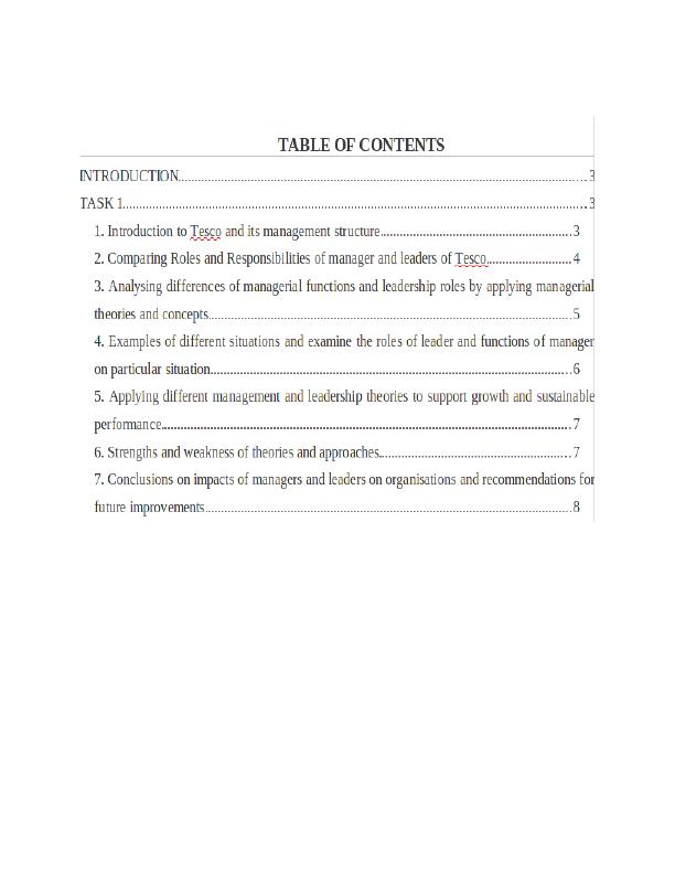 tesco operations management case study