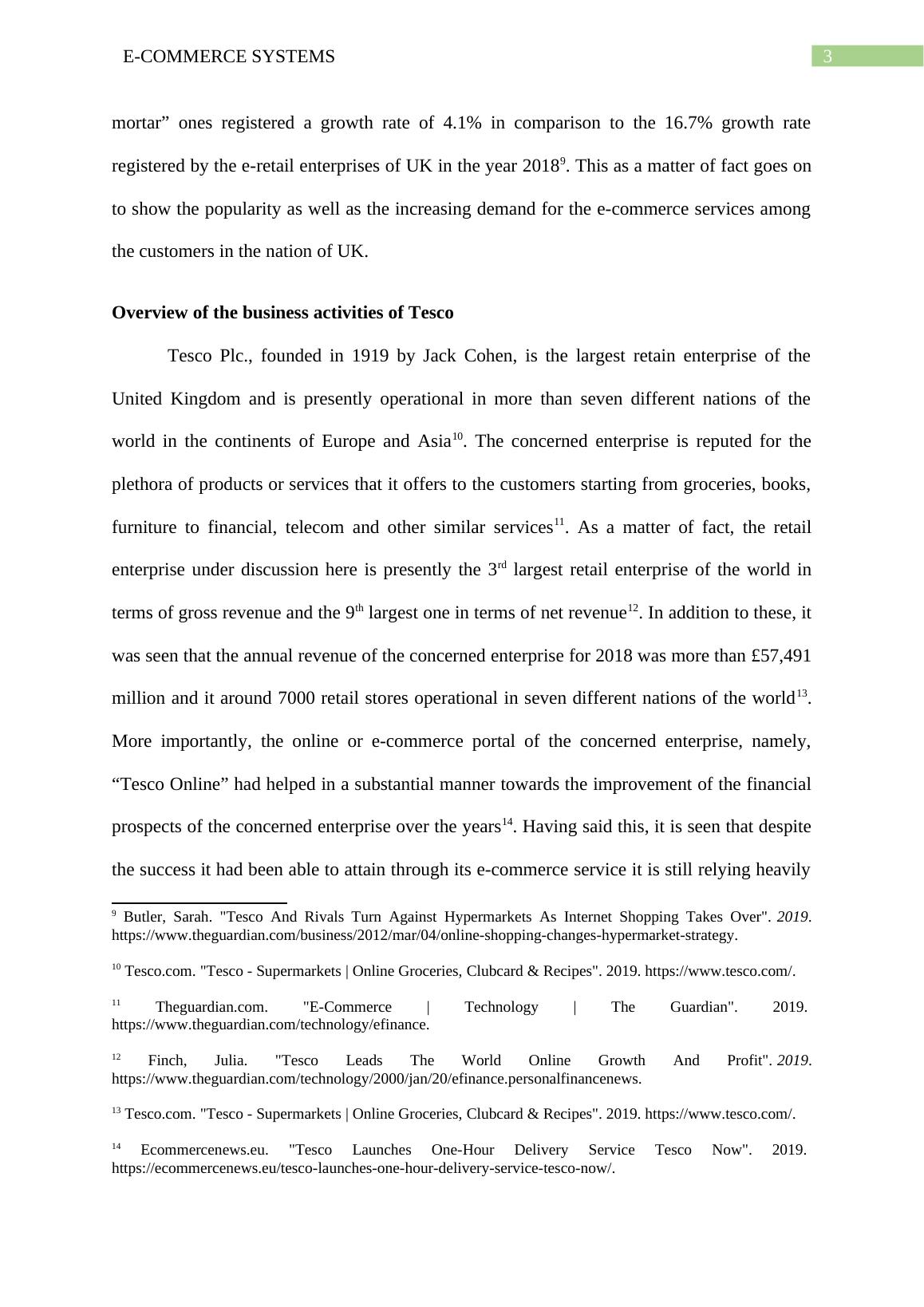 Systems A Case Study of the Strategy of Tesco