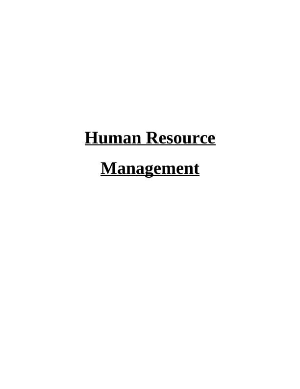 Functions and Purpose of HRM in Tesco_1