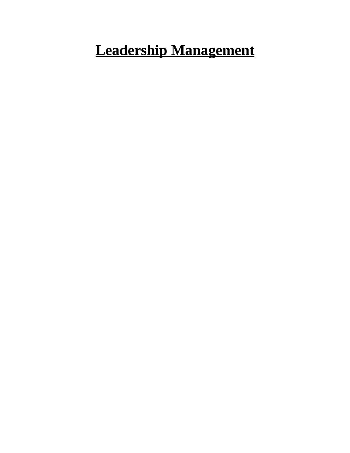 Leadership Management - Doc_1