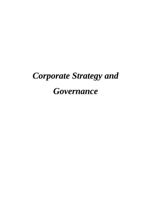 corporate governance assignment sample