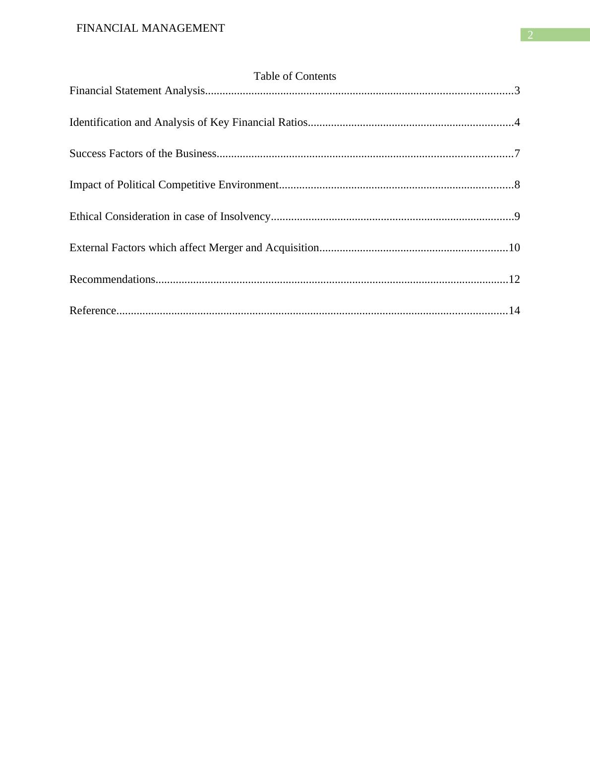 financial management assignment pdf