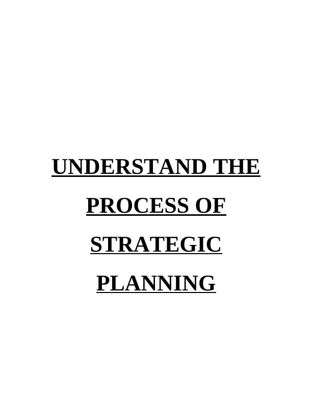 TESCO and Its Strategic Planning Process : Case Study_1