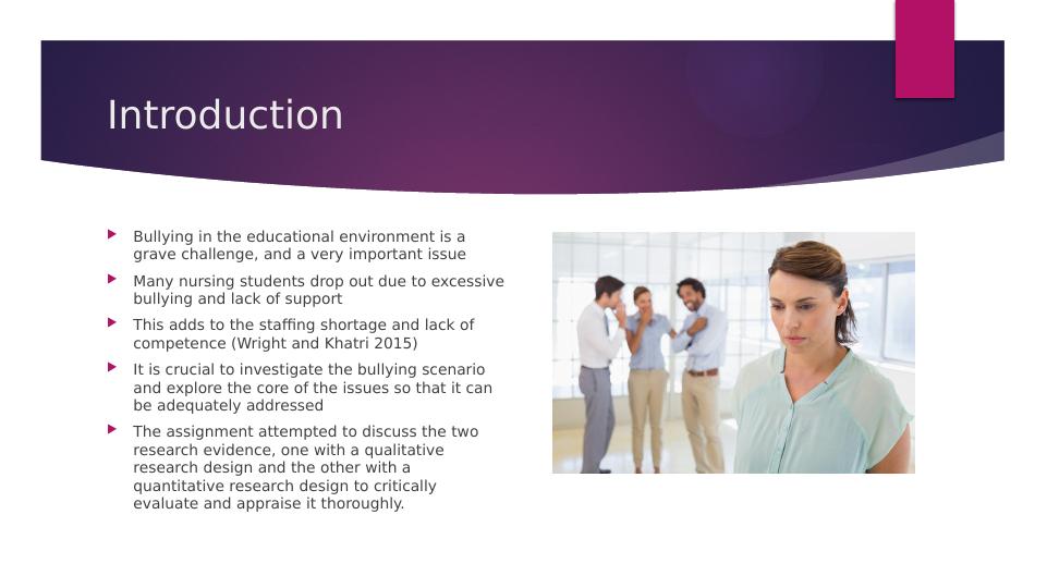 Bullying in Nursing Education: A Critical Evaluation of Two Research Studies_2
