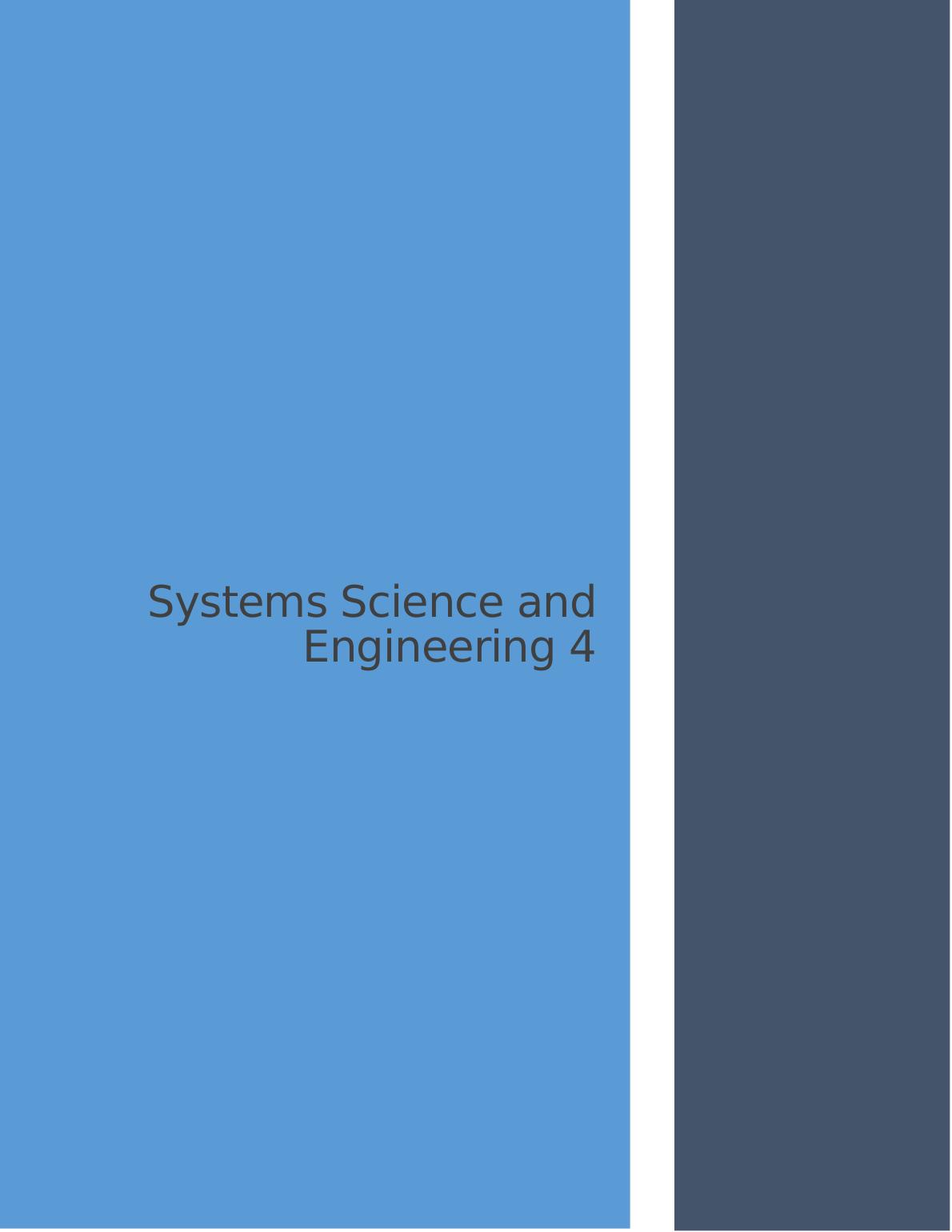 COIT20275 - Systems Science and Engineering Assignment_1