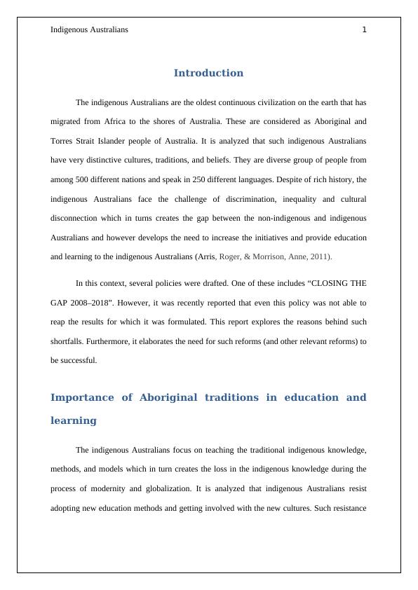 The Value of Aboriginal and Torres Strait Islander Culture on Education and Learning_2