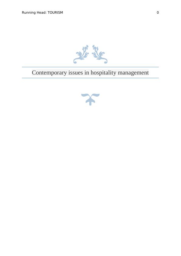 Contemporary issues in hospitality management_1