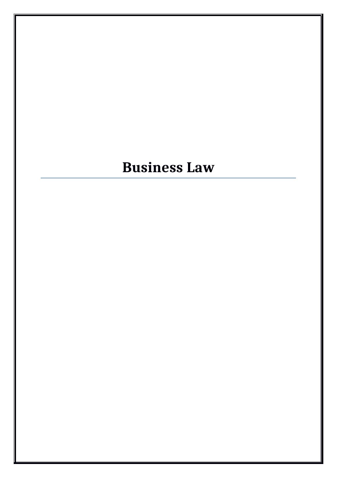 assignment-on-business-law-sample-paper