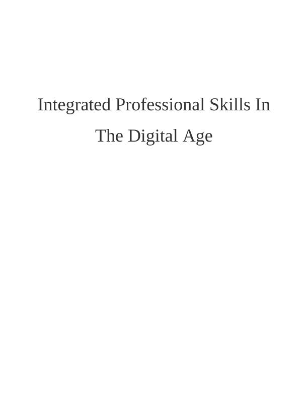 Integrated Professional Skills In The Digital Age_1