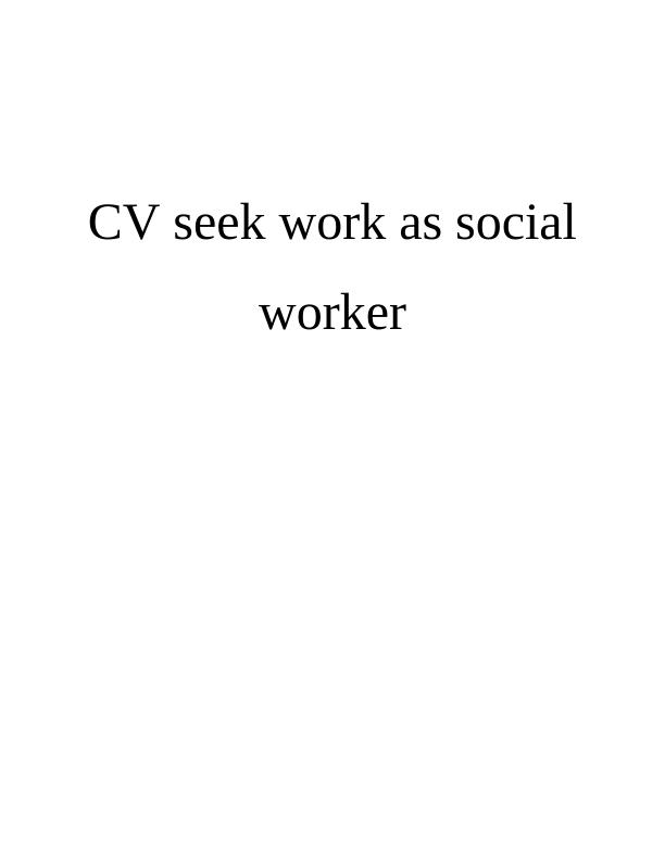 CV for Social Worker_1