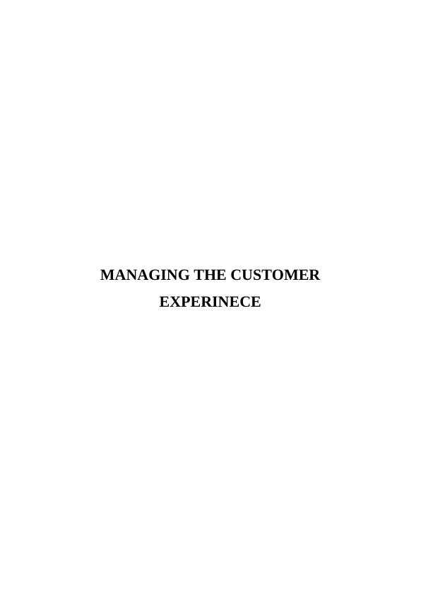 Customer Experience Mapping in London Centric Restaurant Group_1