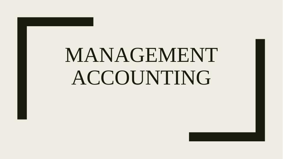 Management Accounting and Costing Methods_1