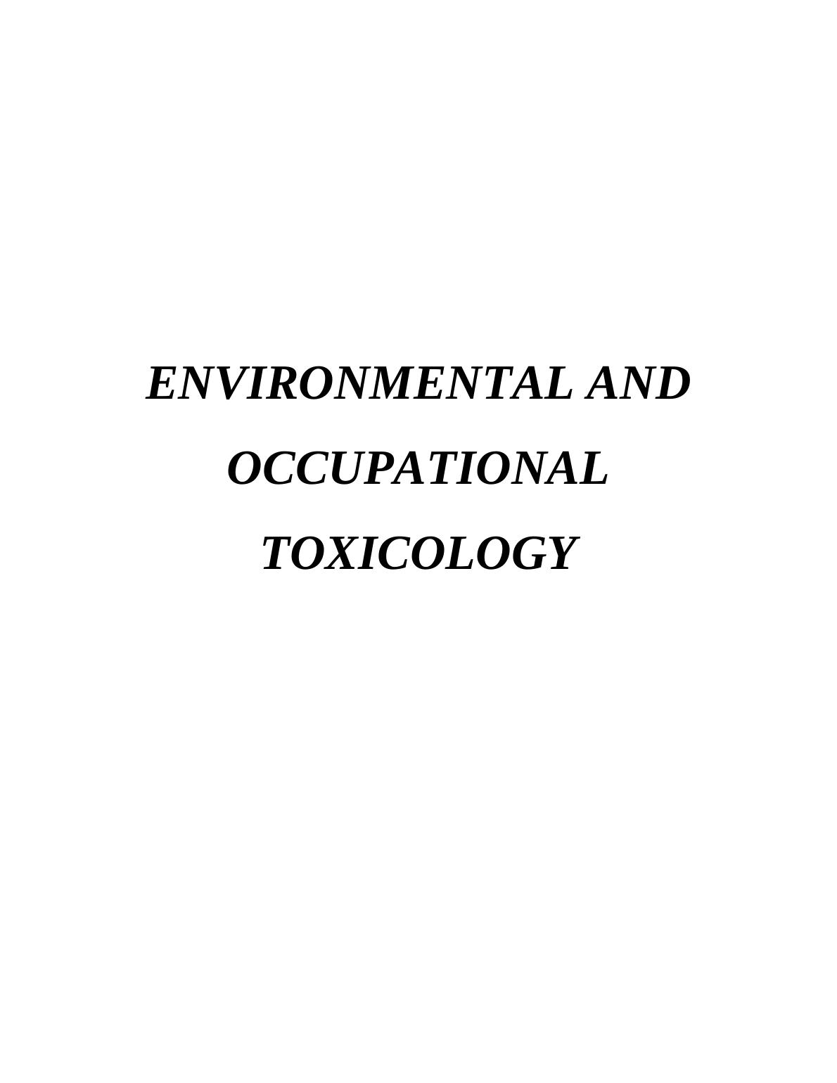 (PDF) Occupational Medicine and Toxicology_1