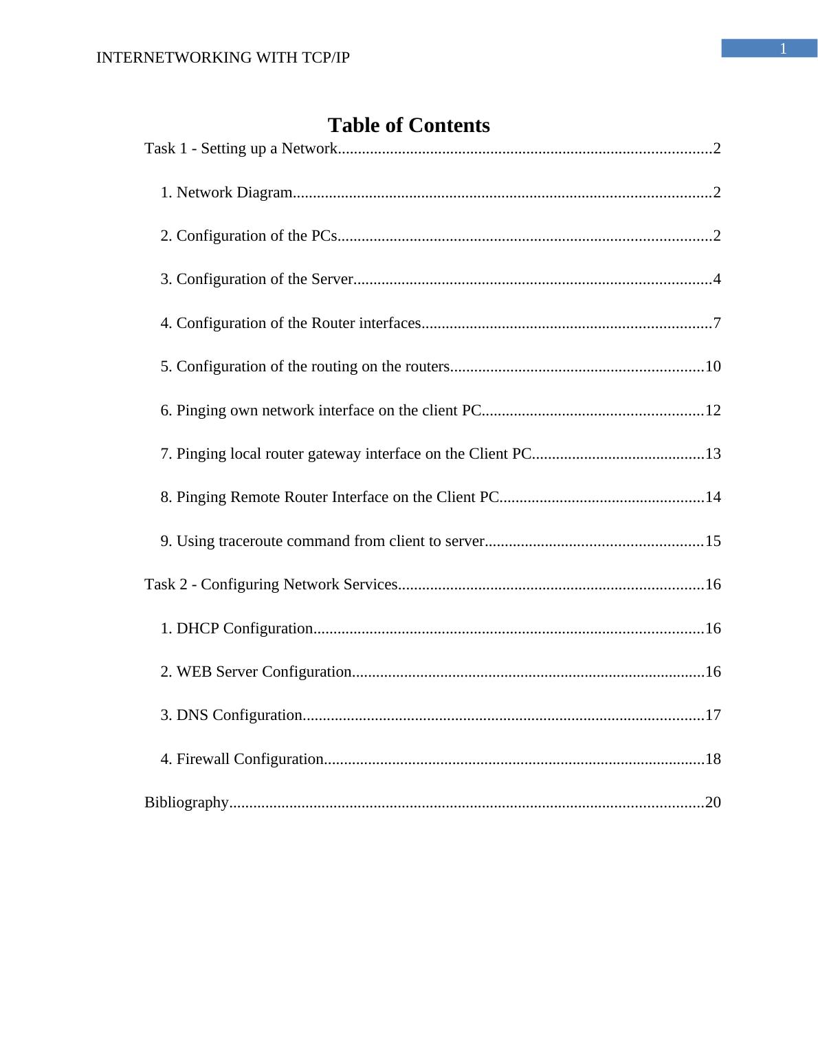 Practical Guide: Internetworking with TCP/IP Configuration