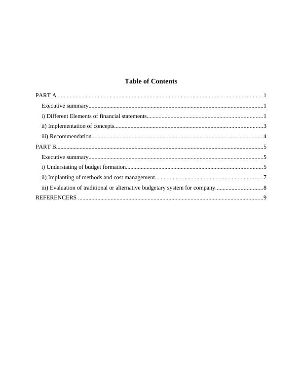 Business Finance: Elements of Financial Statements, Budget Formation, and Cost Management_2