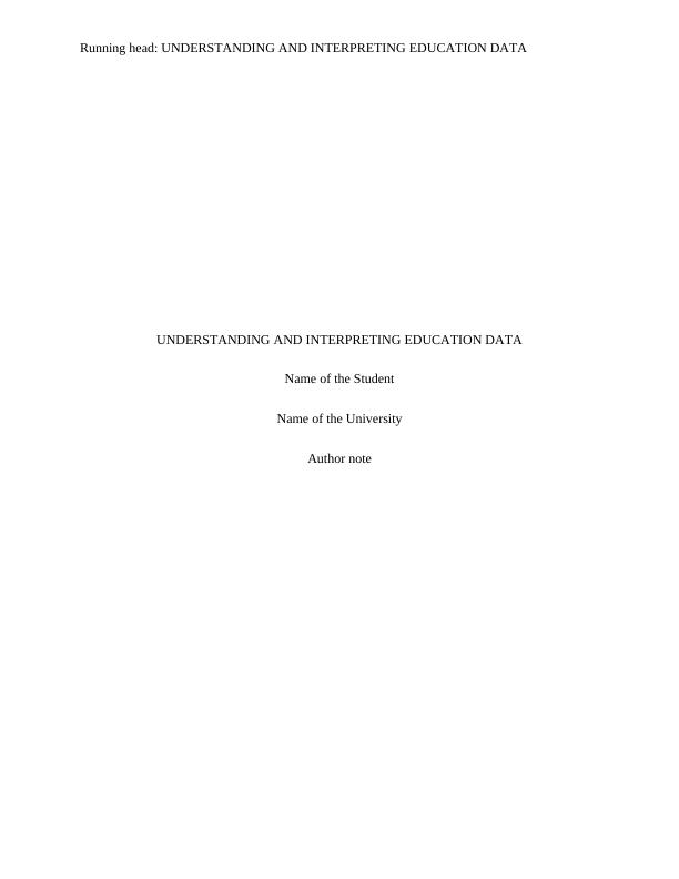 Understanding and Interpreting Education Data_1