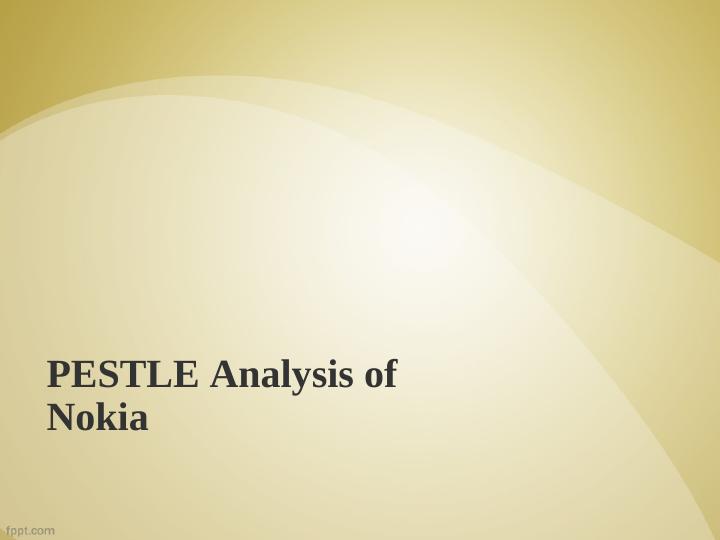 PESTLE Analysis of Nokia_1