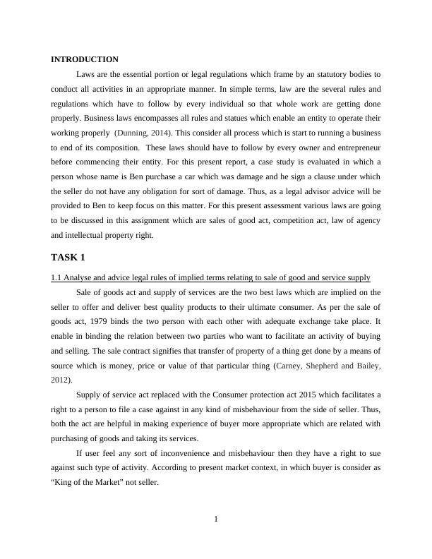 Business Law Assignment | Intellectual Property Rights_4