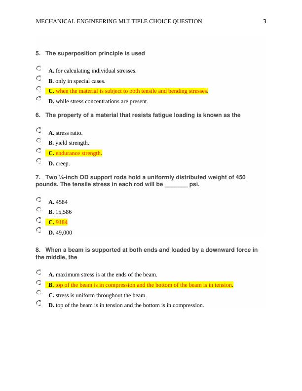 Mechanical Engineering Multiple Choice Questions_3