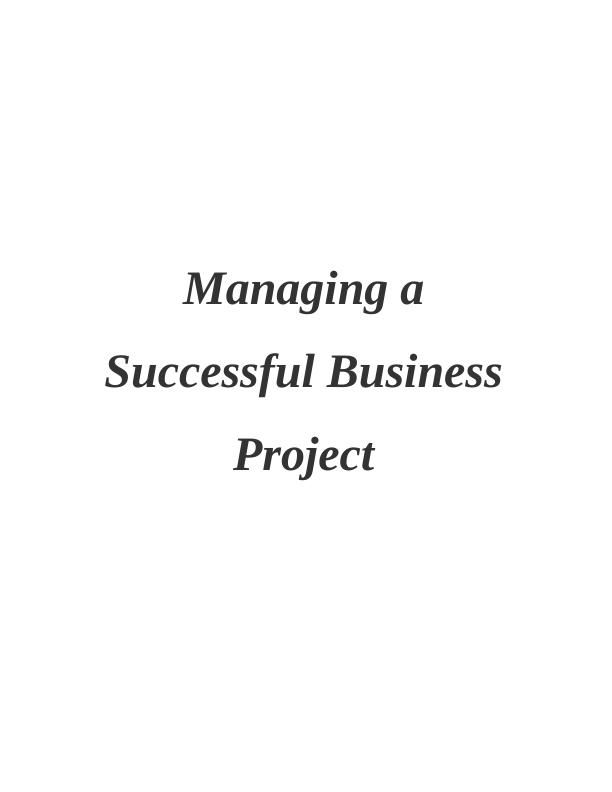 Managing a Successful Business Project Assignment - ALDI company_1