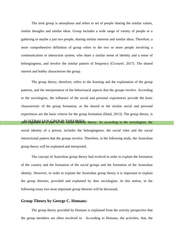 Explanation and Interpretation of Australian Group Theories