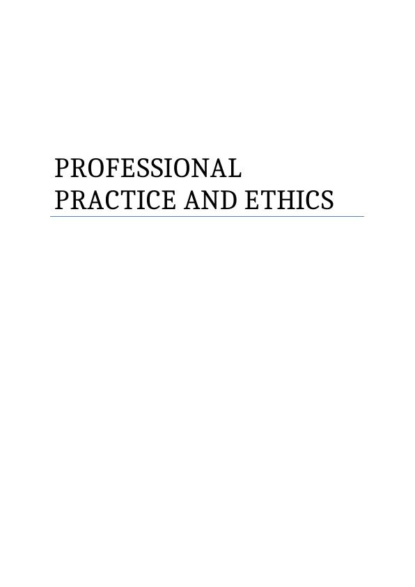 BIT241 Professional Practice and Ethics | Assignment_1