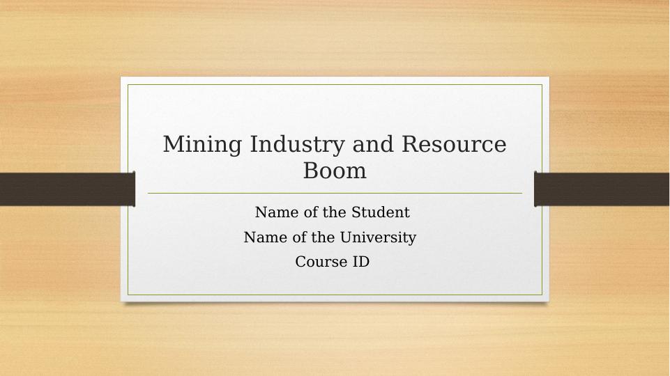 Mining Industry and Resource Boom_1