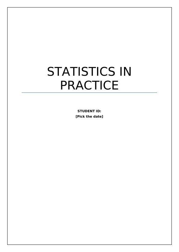 Statistics in Practice_1