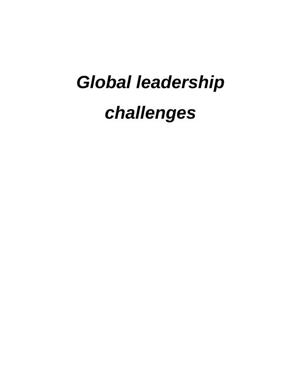 Global Leadership Challenges_1