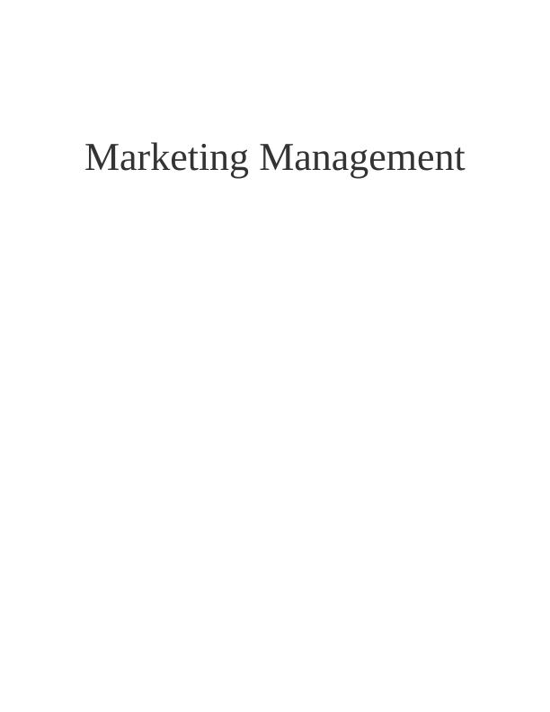 Tesco Marketing Management Strategy_1