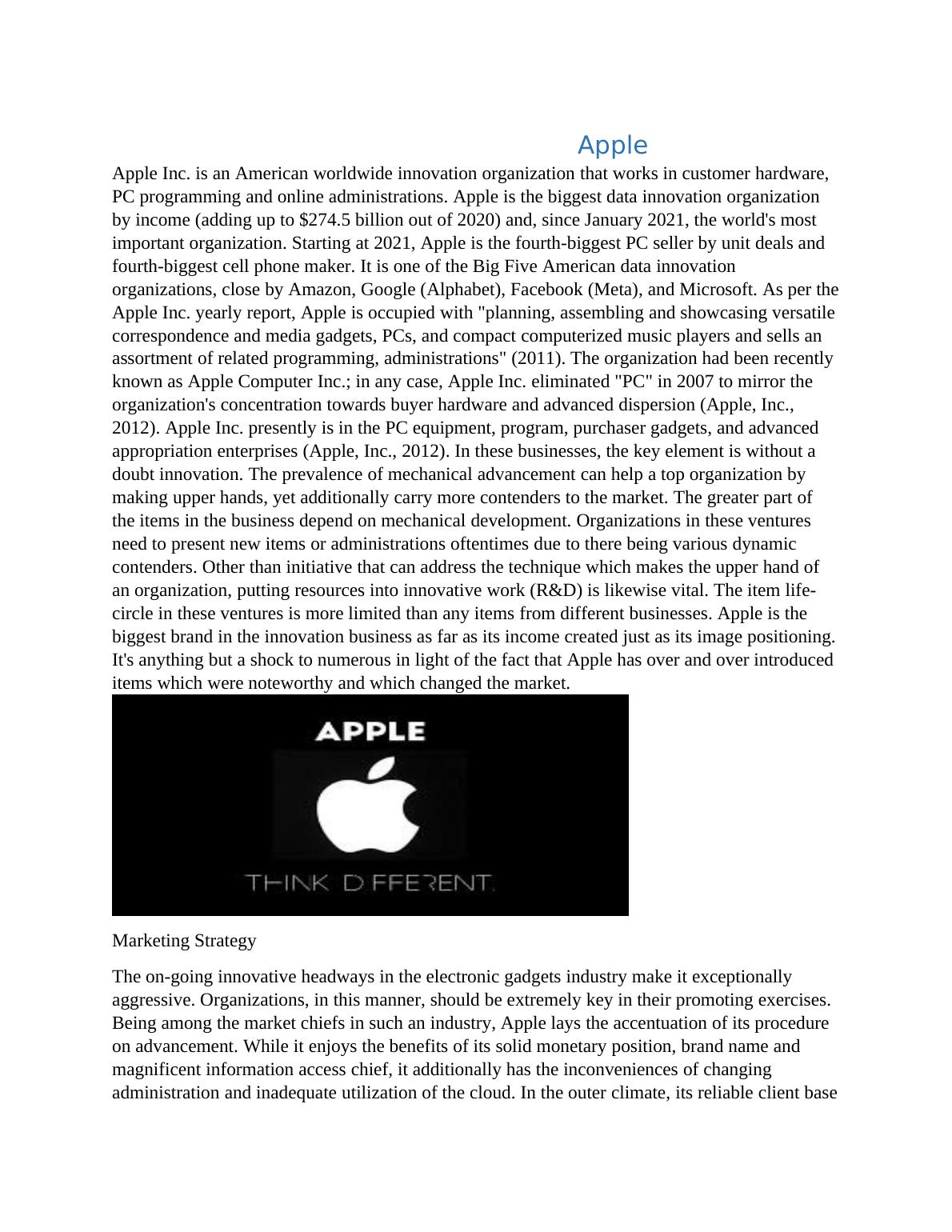 case study on apple marketing strategy