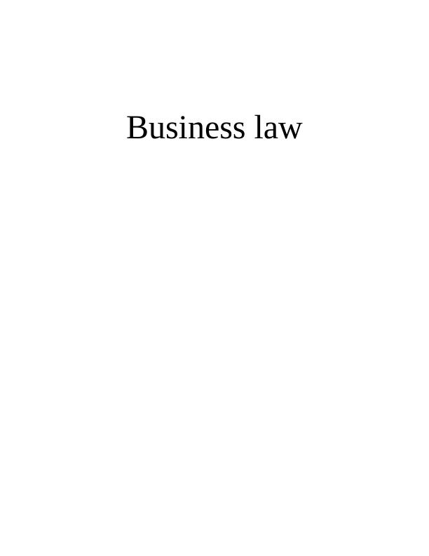 Business Law Assignment Case Study_1