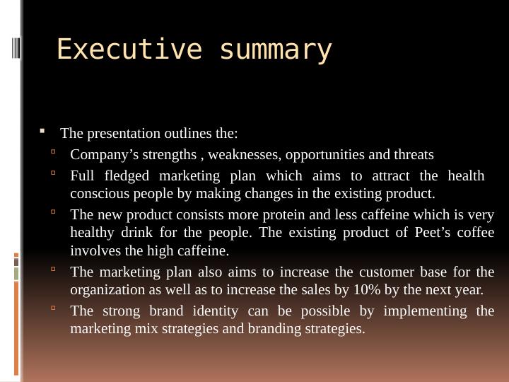 Marketing Plan for Peet's Coffee_2