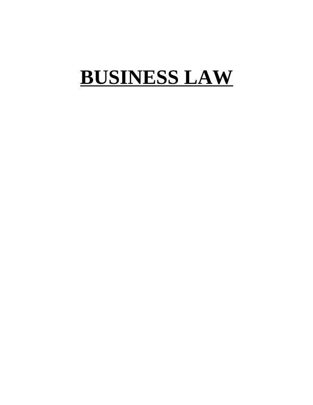 Business Law Assignment Solution Pdf_1
