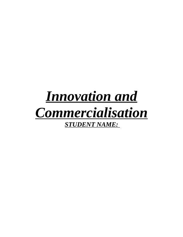 Innovation and Commercialisation in Chilly's: A Case Study_1