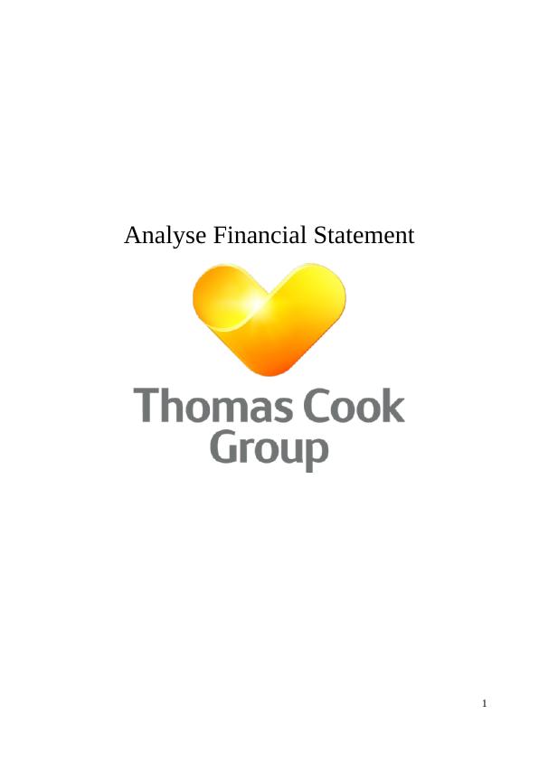 Analyse Financial Statement Assignment_1