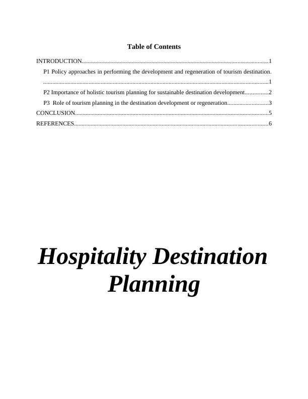 Holistic Approach, Tourism - PDF_1