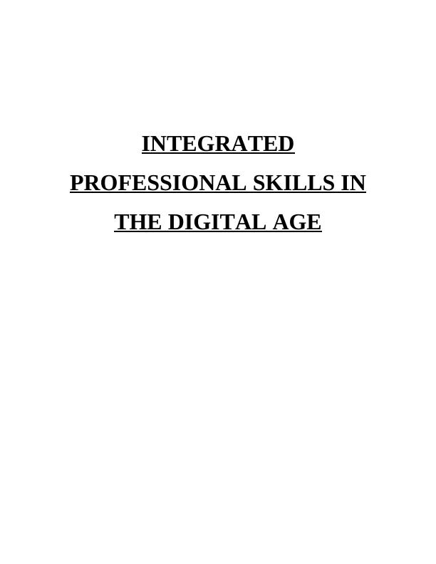 Assignment: Integrated Professional Skills in the Digital Age - Doc_1