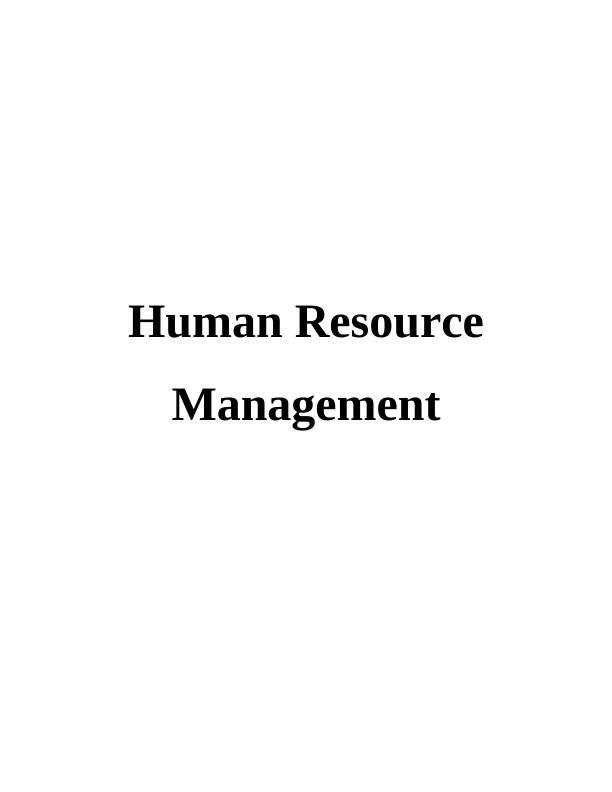 Human Resource Management INTRODUCTION_1