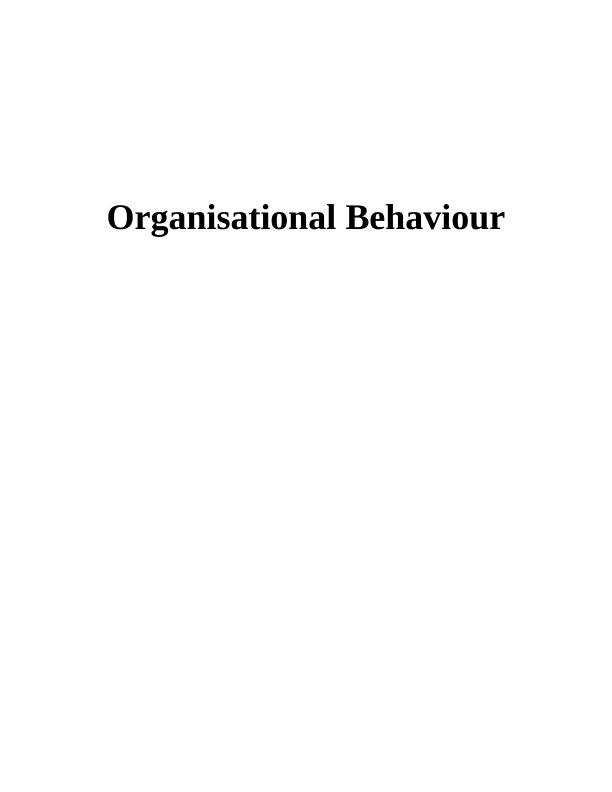 Organisational Behaviour - David&Co Ltd_1