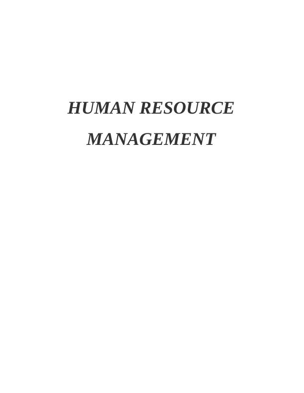 HRM Practices in Planning and Resourcing of Organizations_1