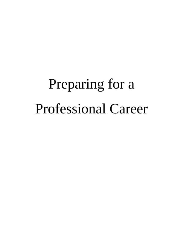 Preparing for a Professional Career_1