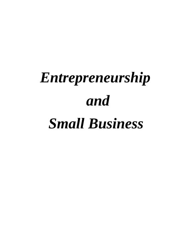 TASK 1 P1. Examine different types of entrepreneurial ventures_1
