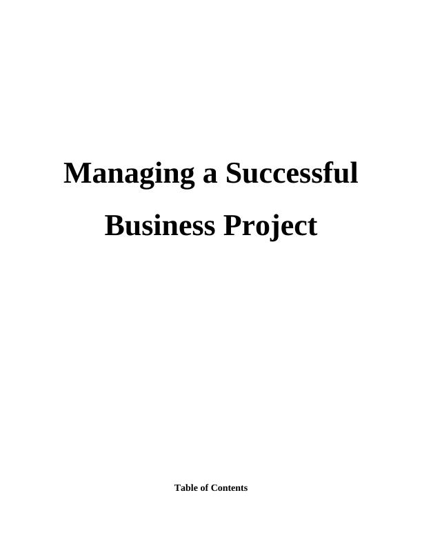 Managing a Successful Business Project_1