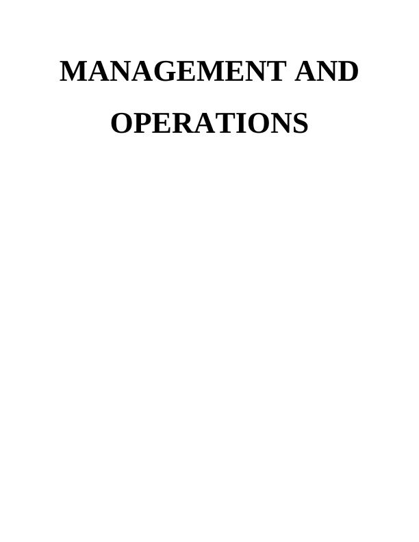Report on Impact of Leaders and Managers on Management and Operations of Company_1