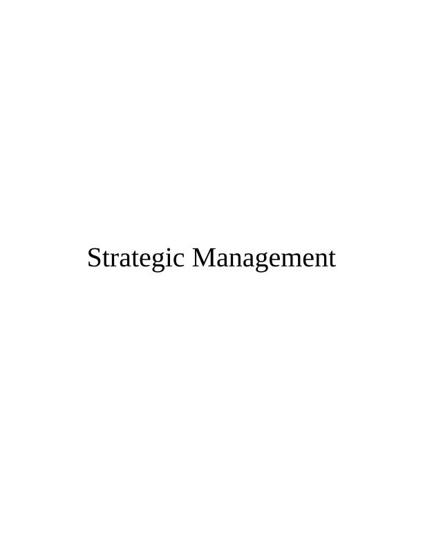Report On Strategic Management Of Apple Inc_1
