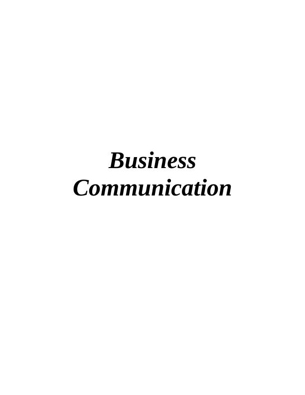 Importance of Business Communication in Go Travel Organization_1