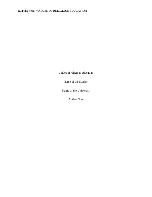 dissertation on religious education