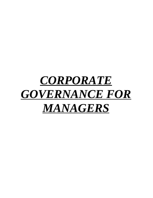 Corporate Governance - Assignment_1