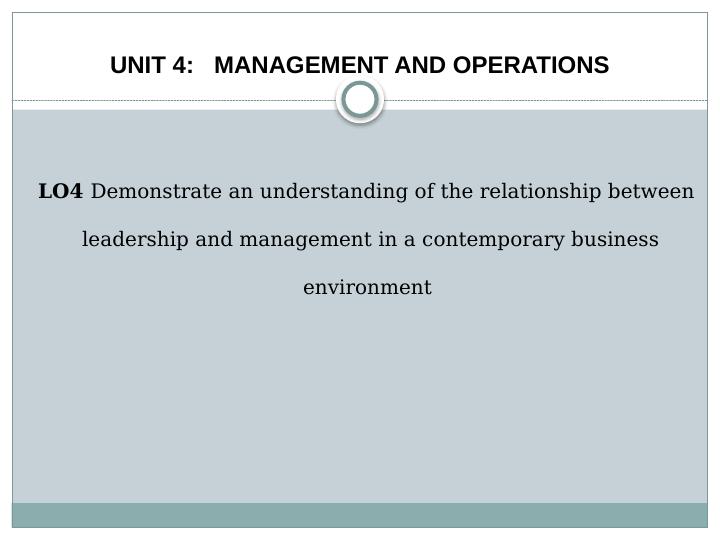 Relationship between Leadership and Management in a Contemporary Business Environment_1